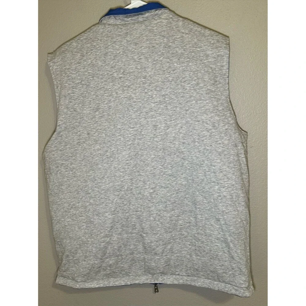 NEW Peter Millar Crown Blue Gray Reversible Full Zip Golf Vest Men’s Size XL